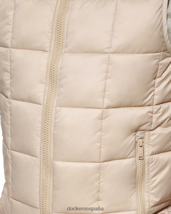 Chaleco acolchado tipo box quilt, corte estándar hombres Dockers caqui ropa 8F0406840