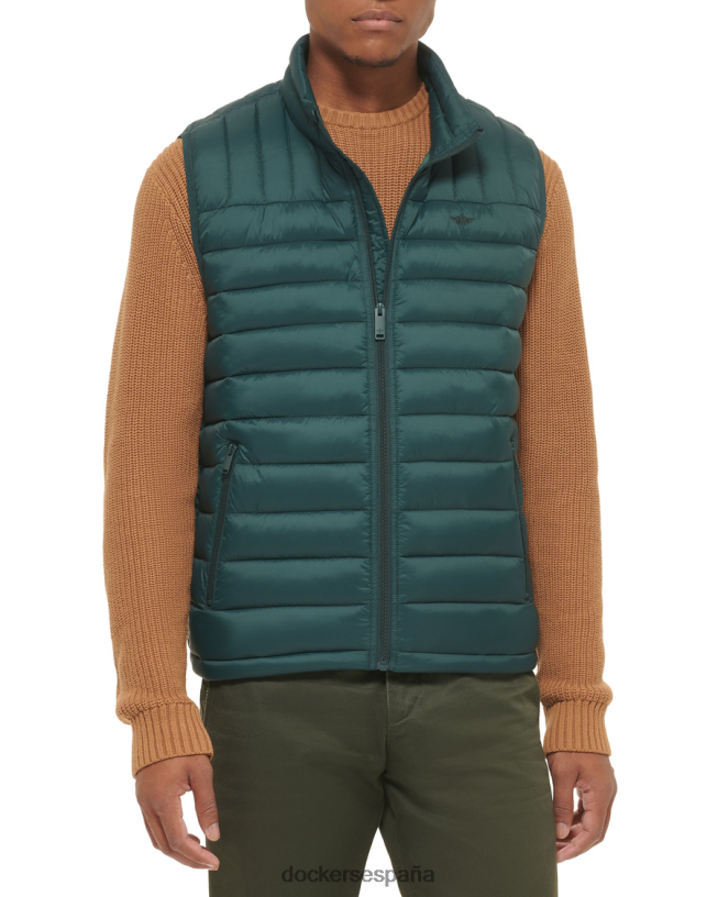 chaleco plegable de nailon ligero hombres Dockers bosque mágico - verde ropa 8F0406386