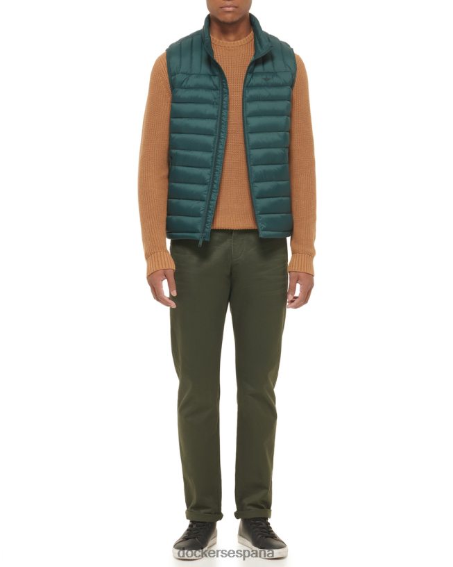 chaleco plegable de nailon ligero hombres Dockers bosque mágico - verde ropa 8F0406386