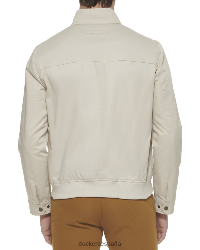 Bomber barracuda de sarga de polialgodón con bolsillos Harrington hombres Dockers Sáhara caqui ropa 8F0406638