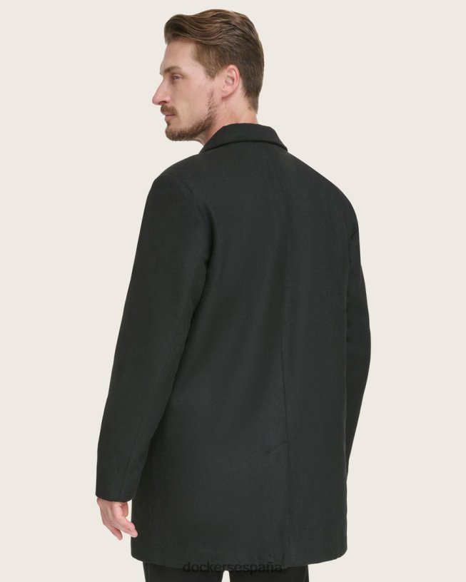 abrigo de lana hombres Dockers negro ropa 8F0406427