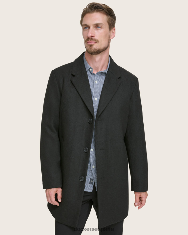 abrigo de lana hombres Dockers negro ropa 8F0406427
