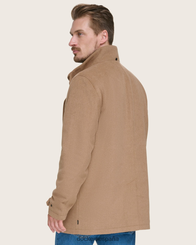 abrigo de lana para caminar con babero hombres Dockers broncearse ropa 8F0406399