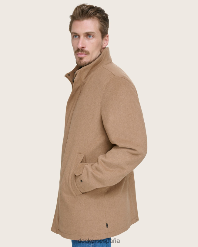 abrigo de lana para caminar con babero hombres Dockers broncearse ropa 8F0406399