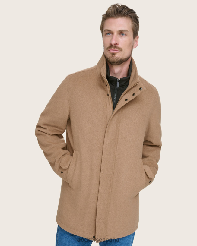 abrigo de lana para caminar con babero hombres Dockers broncearse ropa 8F0406399