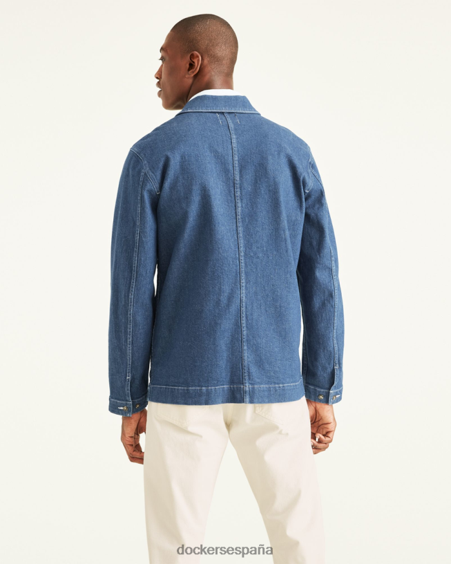 abrigo de trabajo, corte estándar hombres Dockers lavado claro - azul ropa 8F0406786
