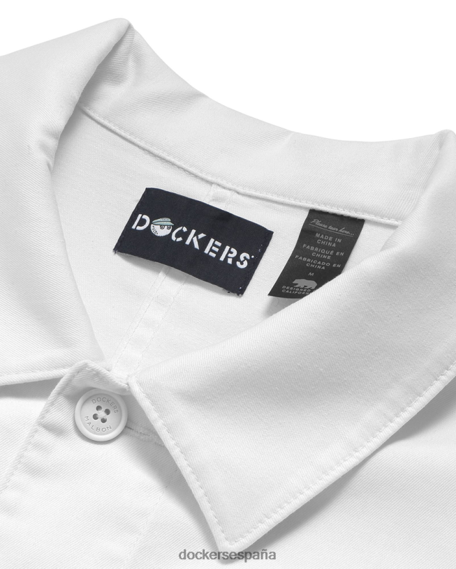 abrigo de trabajo malbon, ajuste regular hombres Dockers blanco brillante ropa 8F0406330