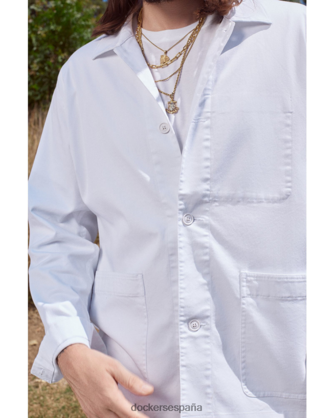 abrigo de trabajo malbon, ajuste regular hombres Dockers blanco brillante ropa 8F0406330