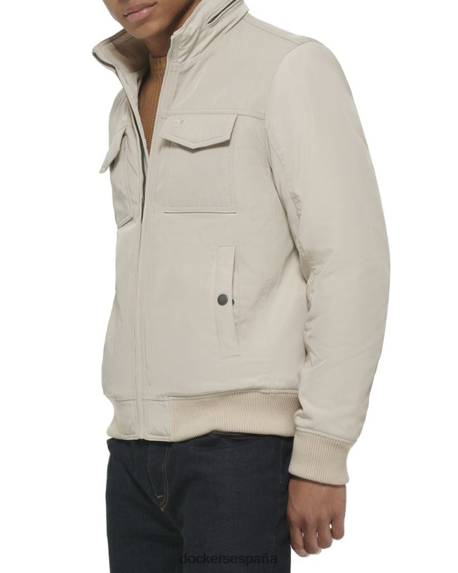 chamarra bomber militar de sarga de poliéster con 2 bolsillos hombres Dockers nube - bronceado ropa 8F0406805