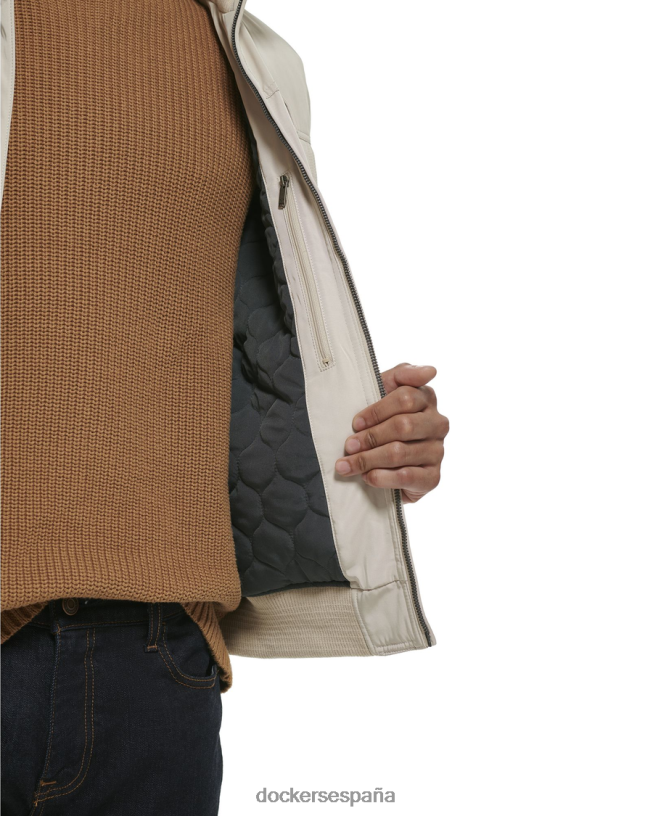 chamarra bomber militar de sarga de poliéster con 2 bolsillos hombres Dockers nube - bronceado ropa 8F0406805