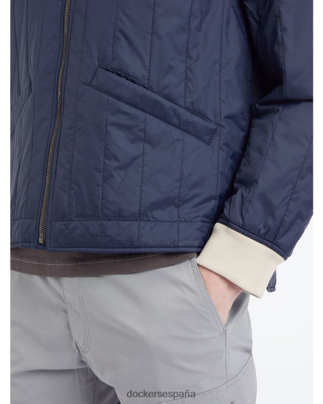 chaqueta bomber acolchada con canales de nailon reciclado hombres Dockers blazer azul marino - azul ropa 8F0406207