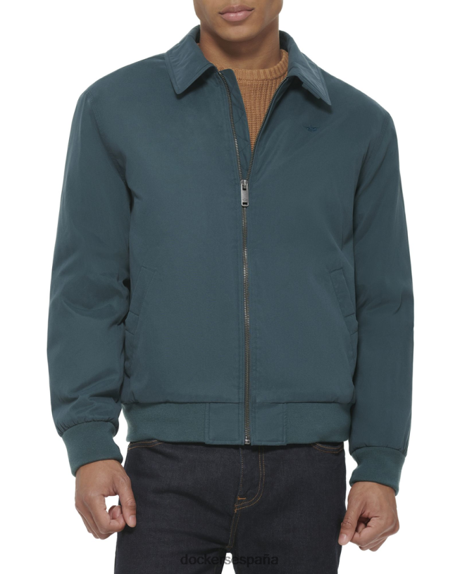 chaqueta bomber con cuello relajado de microsarga hombres Dockers bosque mágico - verde ropa 8F0406324