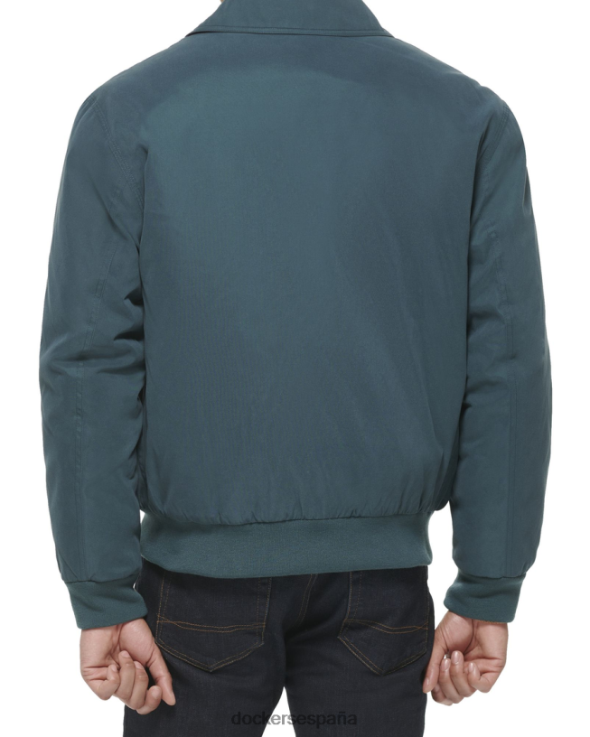 chaqueta bomber con cuello relajado de microsarga hombres Dockers bosque mágico - verde ropa 8F0406324
