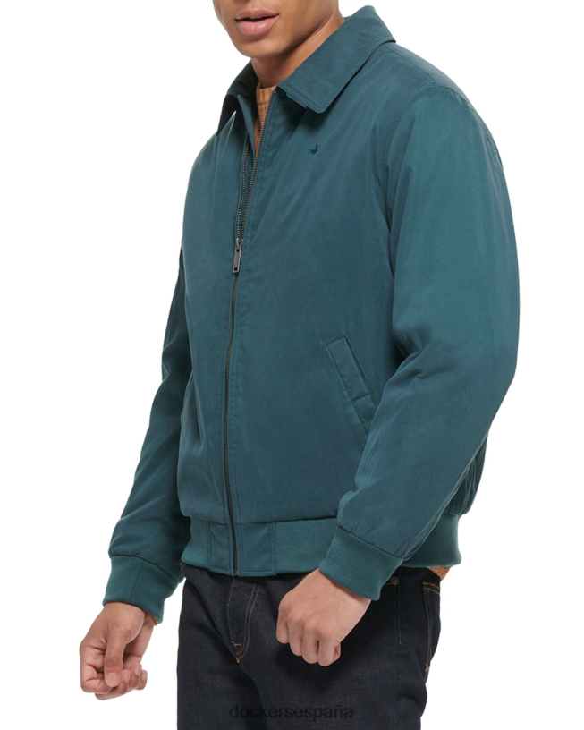 chaqueta bomber con cuello relajado de microsarga hombres Dockers bosque mágico - verde ropa 8F0406324