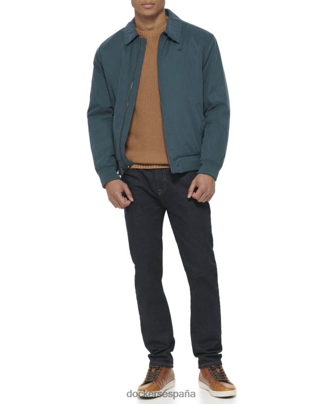 chaqueta bomber con cuello relajado de microsarga hombres Dockers bosque mágico - verde ropa 8F0406324