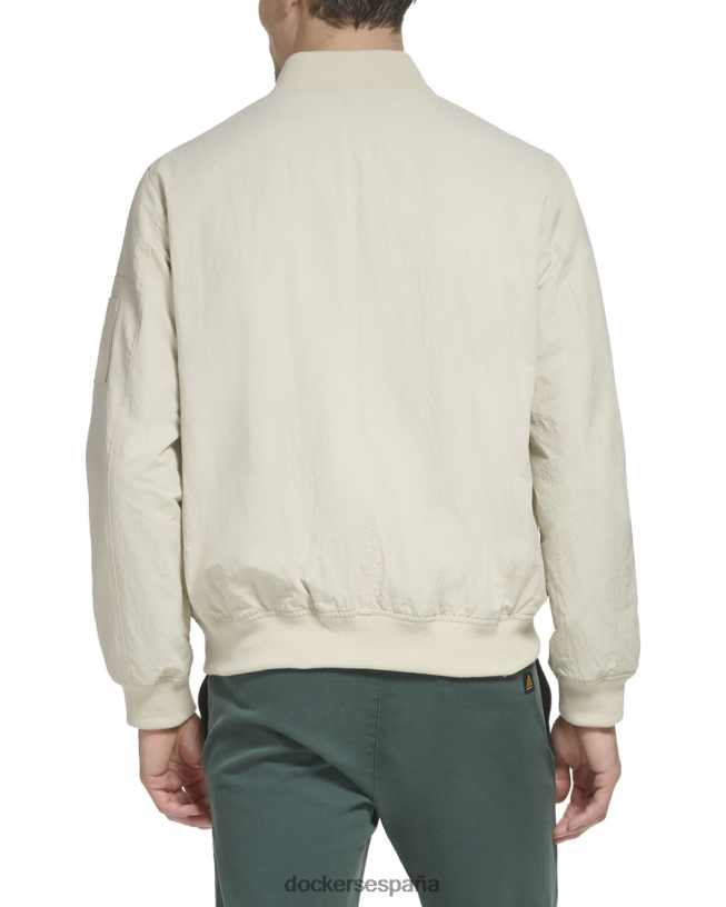 chaqueta bomber de nailon reciclado hombres Dockers Sáhara caqui ropa 8F0406214