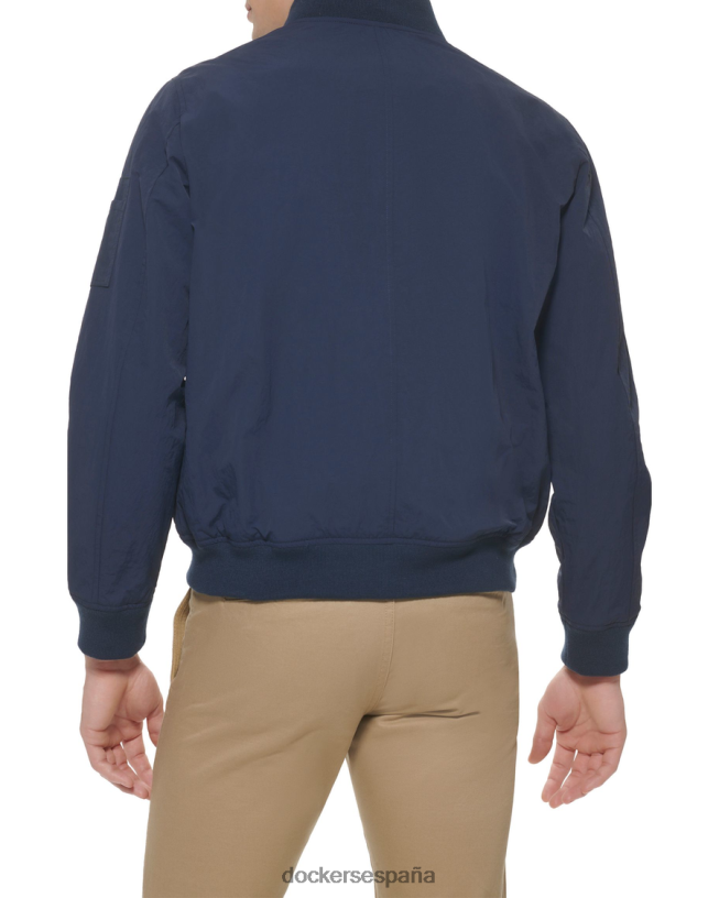 chaqueta bomber de nailon reciclado hombres Dockers blazer azul marino - azul ropa 8F0406212