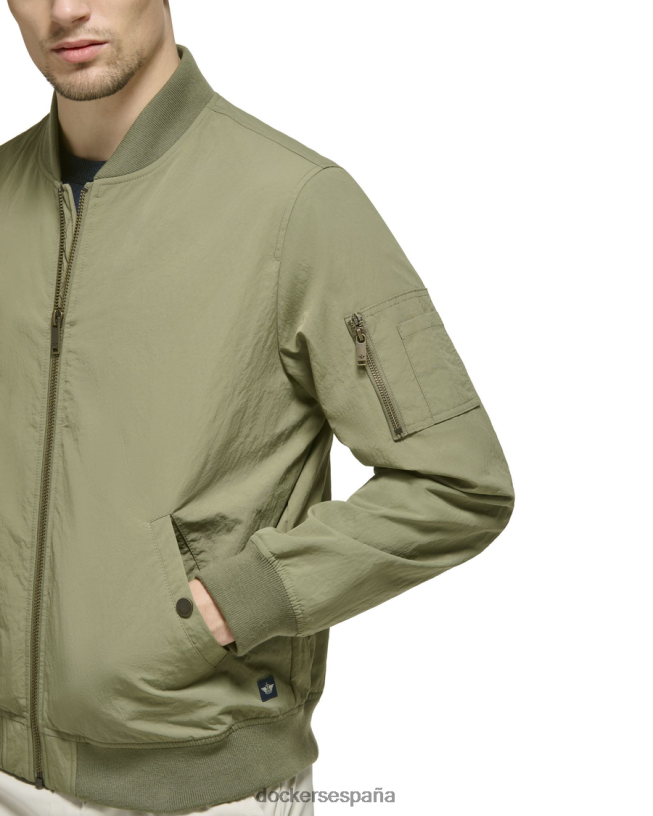 chaqueta bomber de nailon reciclado hombres Dockers camuflaje oliva - verde ropa 8F0406213