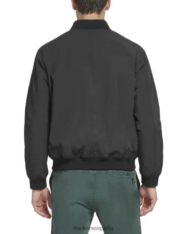 chaqueta bomber de nailon reciclado hombres Dockers negro ropa 8F0406211