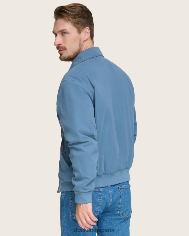 chaqueta bomber holgada de microsarga hombres Dockers azul ropa 8F0406320