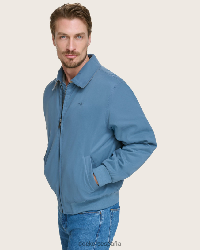 chaqueta bomber holgada de microsarga hombres Dockers azul ropa 8F0406320