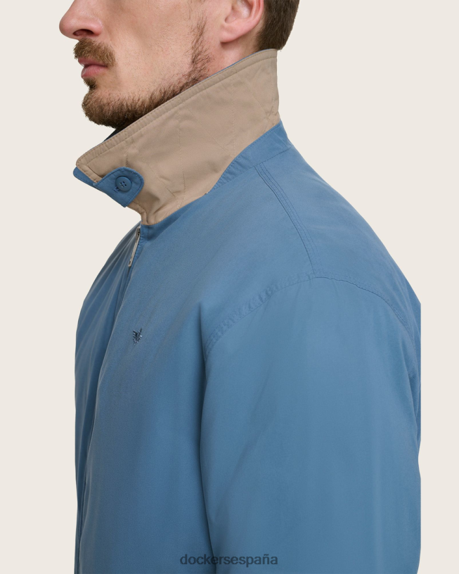 chaqueta bomber holgada de microsarga hombres Dockers azul ropa 8F0406320