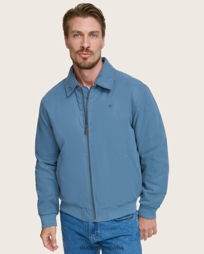 chaqueta bomber holgada de microsarga hombres Dockers azul ropa 8F0406320