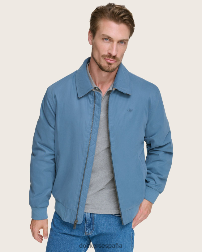 chaqueta bomber holgada de microsarga hombres Dockers azul ropa 8F0406320