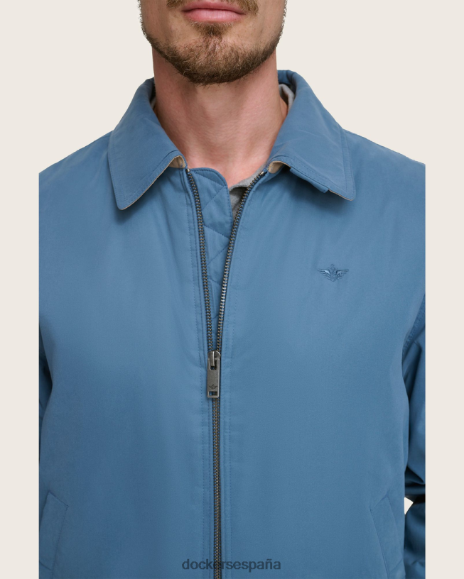 chaqueta bomber holgada de microsarga hombres Dockers azul ropa 8F0406320