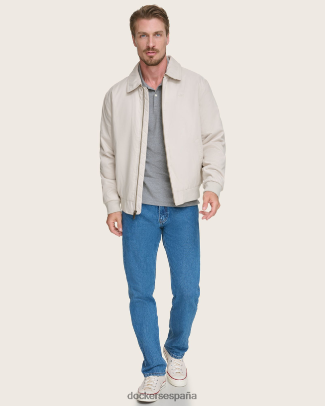 chaqueta bomber holgada de microsarga hombres Dockers caqui ropa 8F0406323