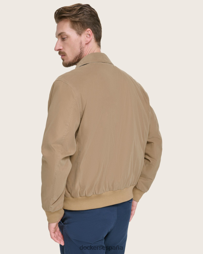 chaqueta bomber holgada de microsarga hombres Dockers marrón ropa 8F0406322