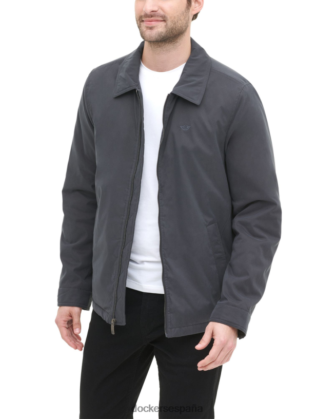 chaqueta con cuello, corte regular hombres Dockers gris carbón ropa 8F0406818