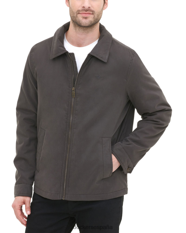 chaqueta de golf de microsarga hombres Dockers marron oscuro ropa 8F0406851