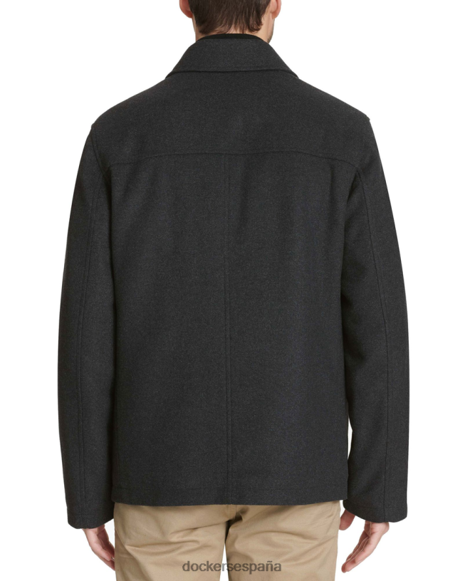 chaqueta de mezcla de lana, corte regular hombres Dockers carbón - negro ropa 8F0406773
