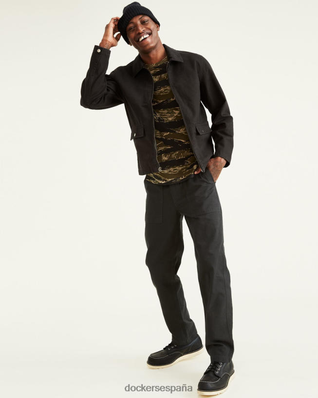 chaqueta de trabajo colección jon rose hombres Dockers hermoso negro ropa 8F0406397