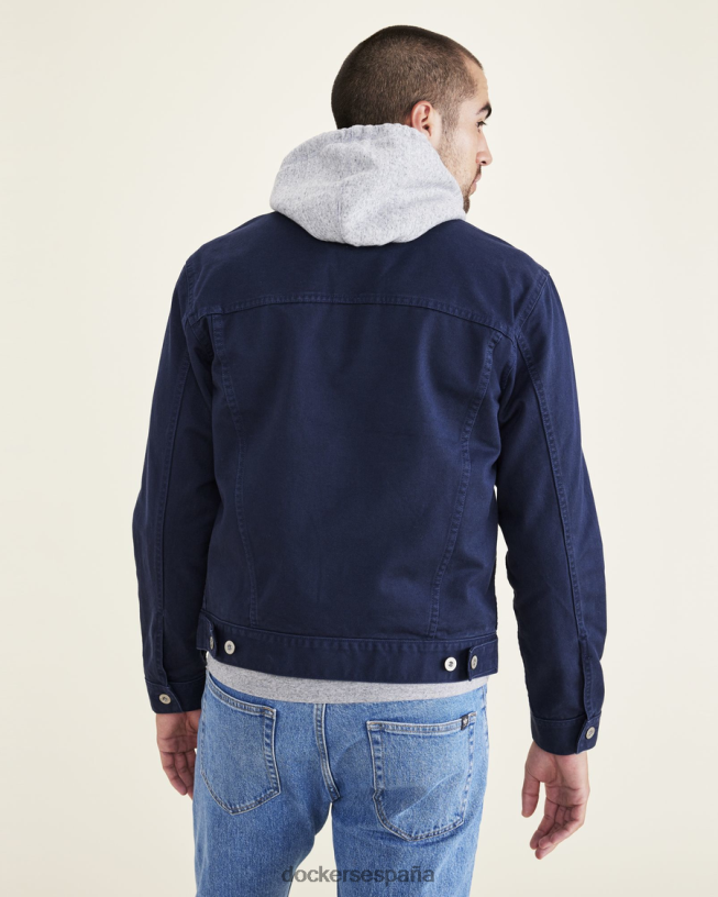 chaqueta estilo camionero, corte regular hombres Dockers blazer azul marino - azul ropa 8F0406546
