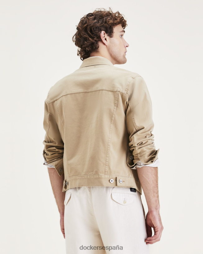 chaqueta estilo camionero, corte regular hombres Dockers cosecha de oro - bronceado ropa 8F0406545