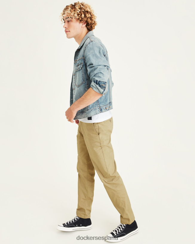 chaqueta estilo camionero, corte regular hombres Dockers lavado claro - azul ropa 8F0406544