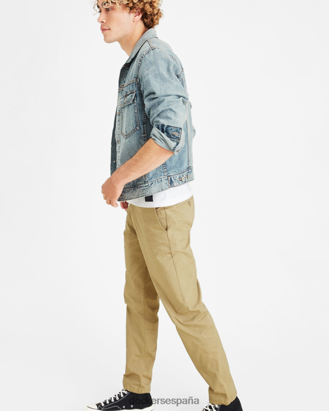 chaqueta estilo camionero, corte regular hombres Dockers lavado claro - azul ropa 8F0406544