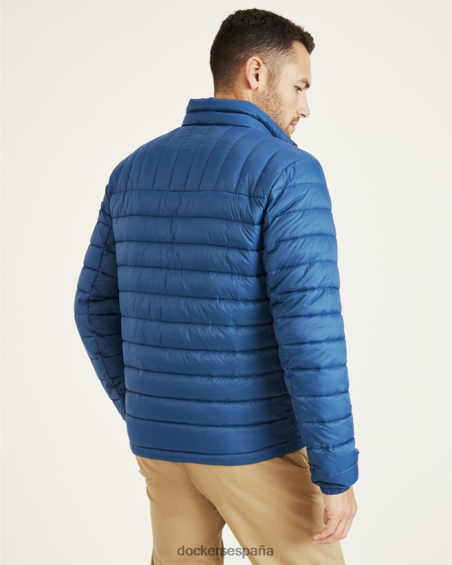 chaqueta plegable de nailon ligero hombres Dockers Poseidón - azul ropa 8F0406295