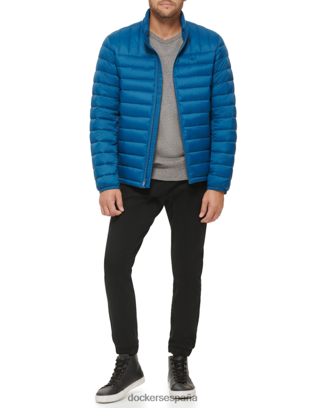 chaqueta plegable de nailon ligero hombres Dockers Poseidón - azul ropa 8F0406295