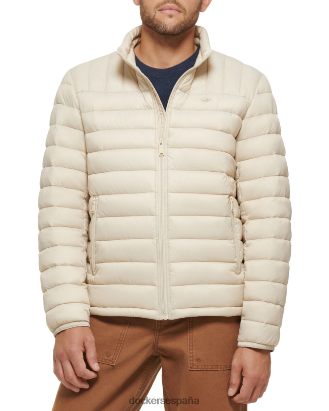 chaqueta plegable de nailon ligero hombres Dockers caqui ropa 8F0406293