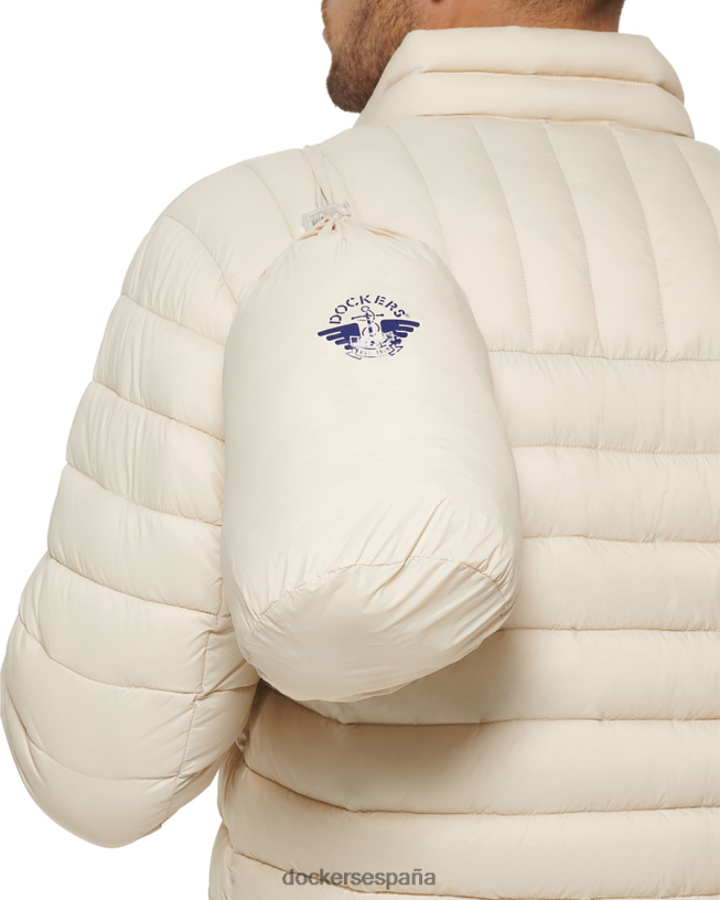 chaqueta plegable de nailon ligero hombres Dockers caqui ropa 8F0406293