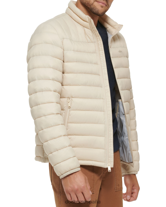 chaqueta plegable de nailon ligero hombres Dockers caqui ropa 8F0406293