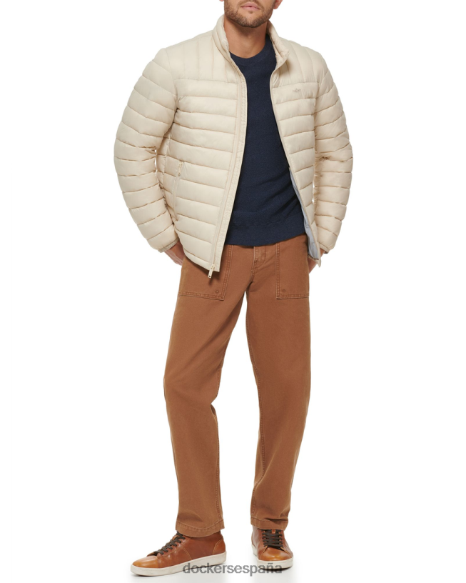 chaqueta plegable de nailon ligero hombres Dockers caqui ropa 8F0406293