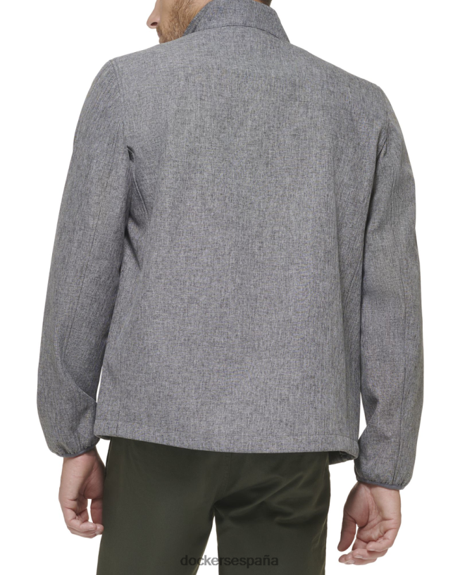 chaqueta softshell con canesú en el pecho hombres Dockers cuero gris ropa 8F0406646