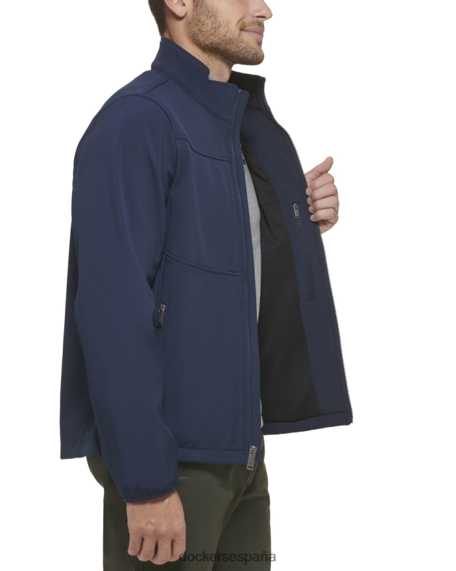 chaqueta softshell con canesú en el pecho hombres Dockers medianoche - azul ropa 8F0406644