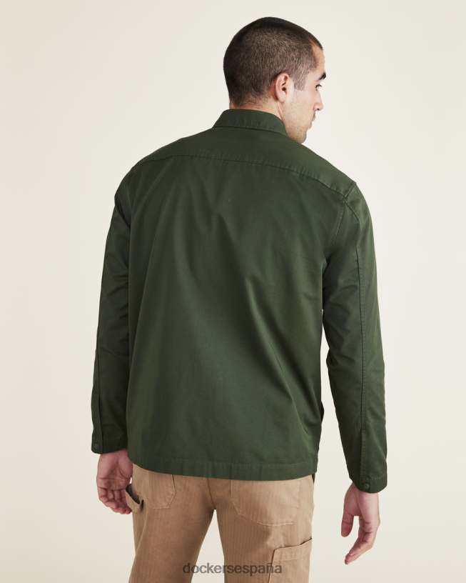 ir chaqueta camisera, corte regular hombres Dockers curry de limón - verde ropa 8F0406596