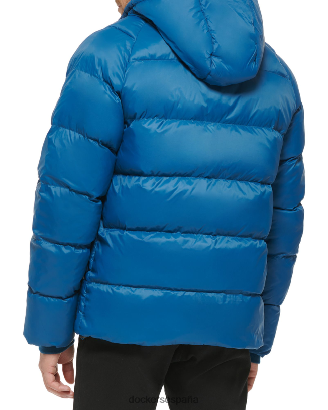 parka acolchada de nailon reciclado hombres Dockers océano azul ropa 8F0406583