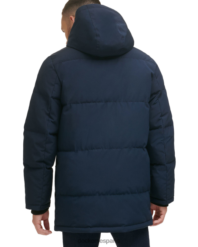 parka ártica acolchada con capucha hombres Dockers Azul marino ropa 8F0406411